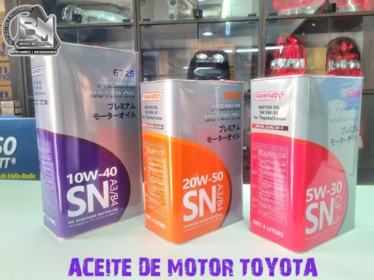 Aceite de motor original Toyota