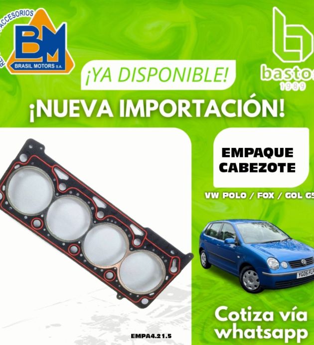 EMPAQUE CABEZOTE VW POLO FOX