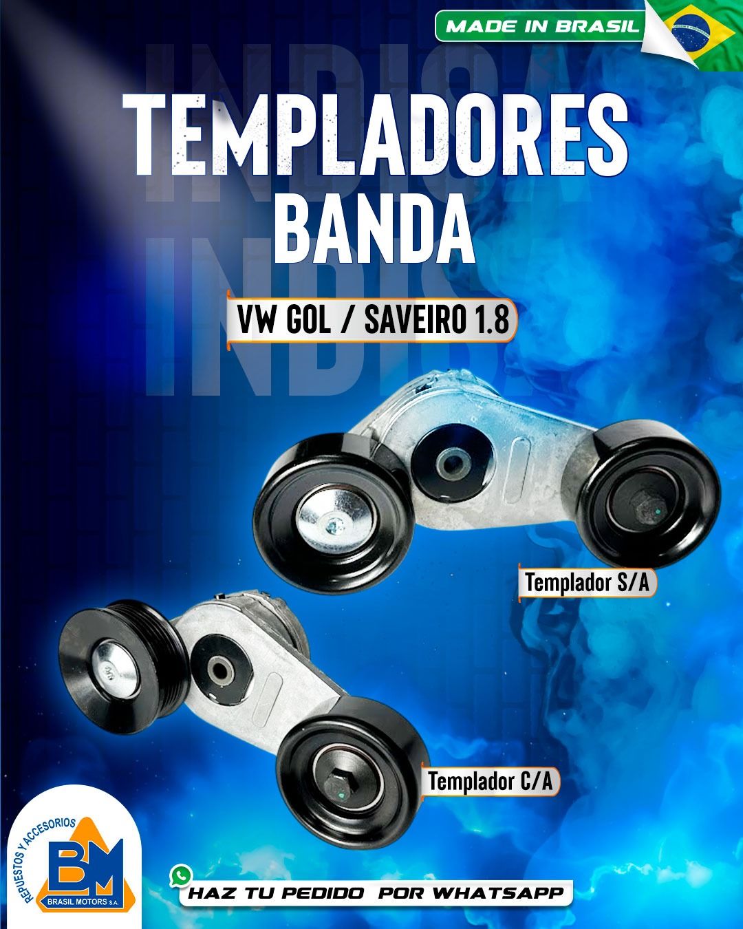 TEMPLADOR BANDA ACCESORIOS VW GOL
