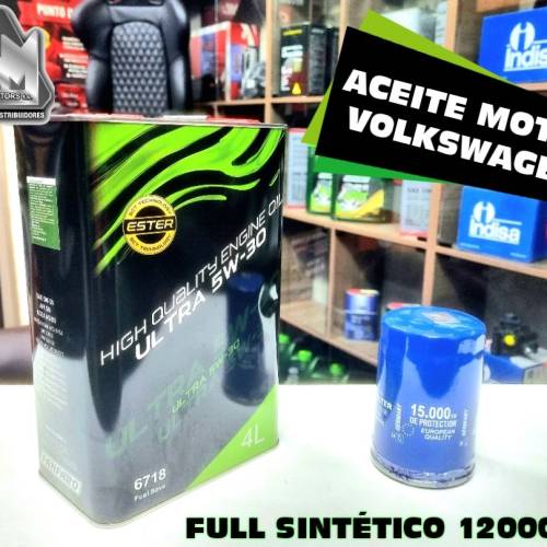 ACEITE DE MOTOR ORIGINAL VOLKSWAGEN (Negro/Verde)